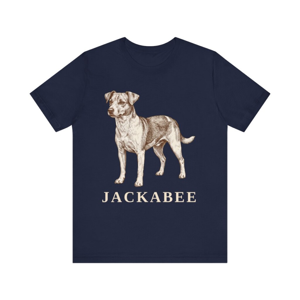 Jackabee Shirt, Vintage Dog Sketch Tee, Dog Lover Gift