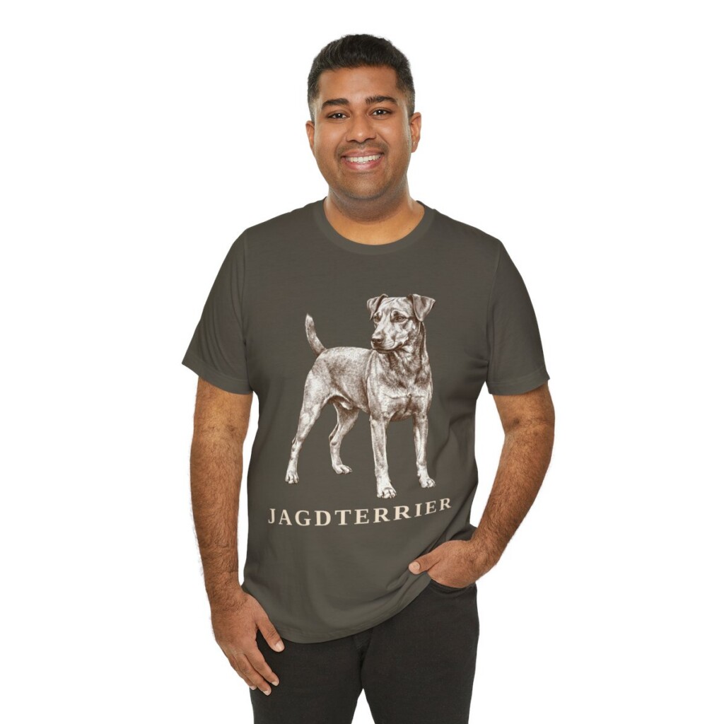 Jagdterrier Shirt, Vintage Dog Sketch Tee, Dog Lover Gift