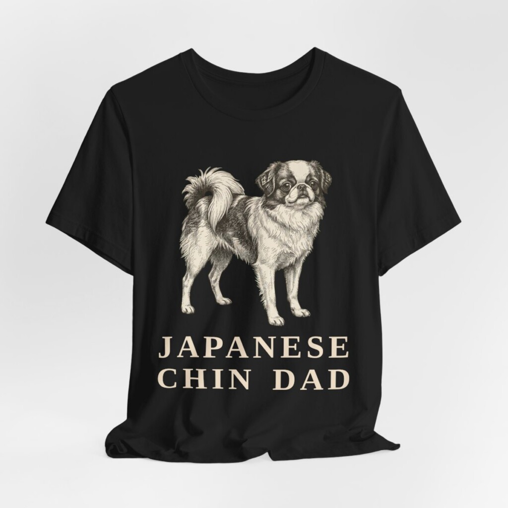 Japanese Chin Dad Shirt, Vintage Dog Sketch Tee, Dog Dad Gift Japanese Chin Dad Shirt, Vintage Dog Sketch Tee, Dog Dad Gift