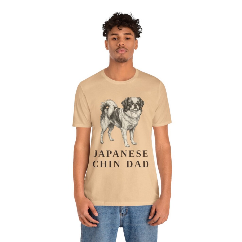 Japanese Chin Dad Shirt, Vintage Dog Sketch Tee, Dog Dad Gift Japanese Chin Dad Shirt, Vintage Dog Sketch Tee, Dog Dad Gift