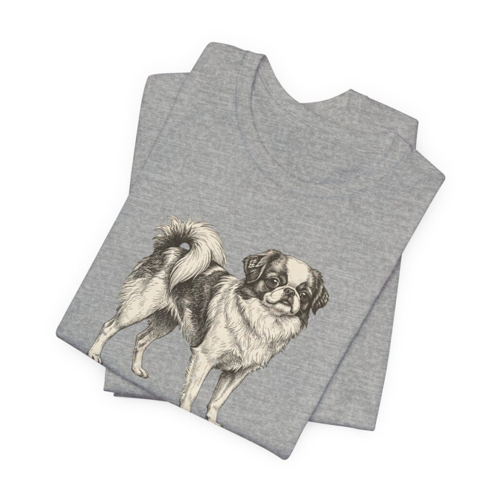 Japanese Chin Latin Shirt, Vintage Dog Sketch Tee, Dog Latin Gift