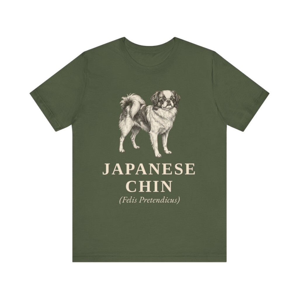 Japanese Chin Latin Shirt, Vintage Dog Sketch Tee, Dog Latin Gift
