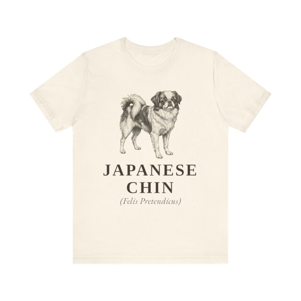 Japanese Chin Latin Shirt, Vintage Dog Sketch Tee, Dog Latin Gift