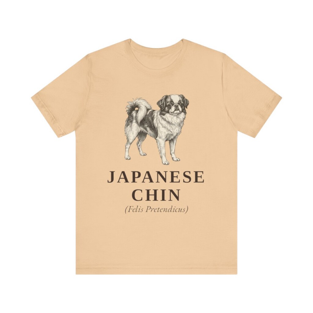 Japanese Chin Latin Shirt, Vintage Dog Sketch Tee, Dog Latin Gift