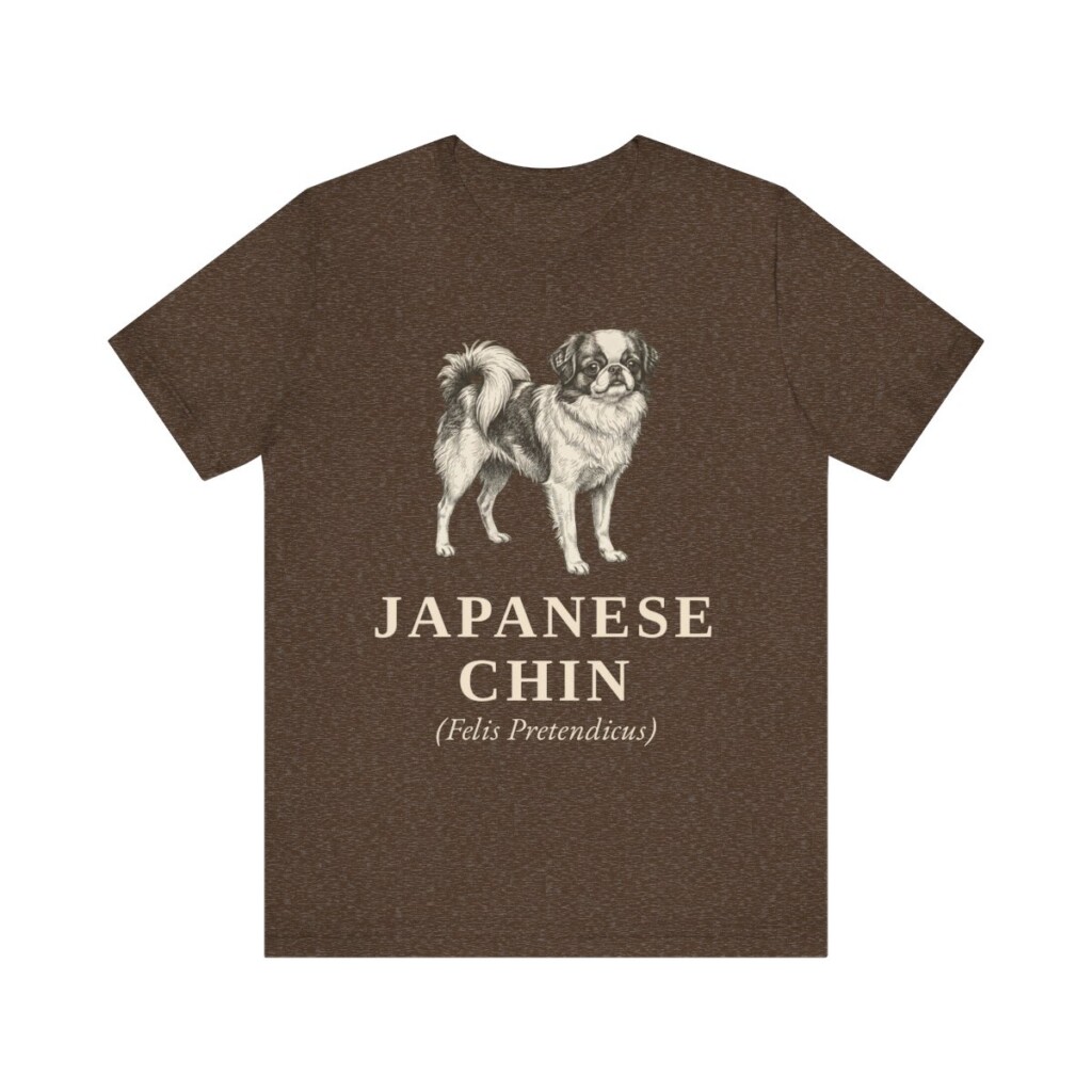 Japanese Chin Latin Shirt, Vintage Dog Sketch Tee, Dog Latin Gift