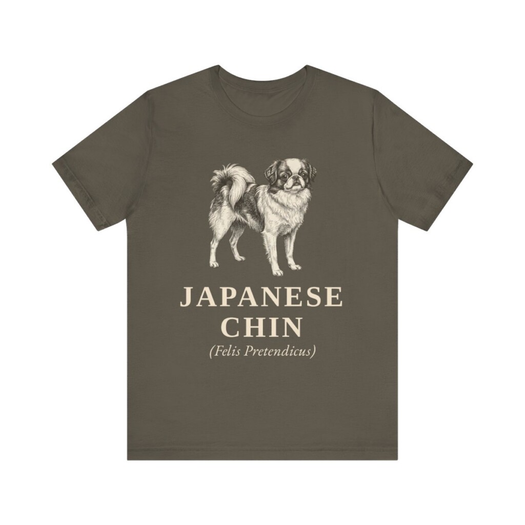 Japanese Chin Latin Shirt, Vintage Dog Sketch Tee, Dog Latin Gift