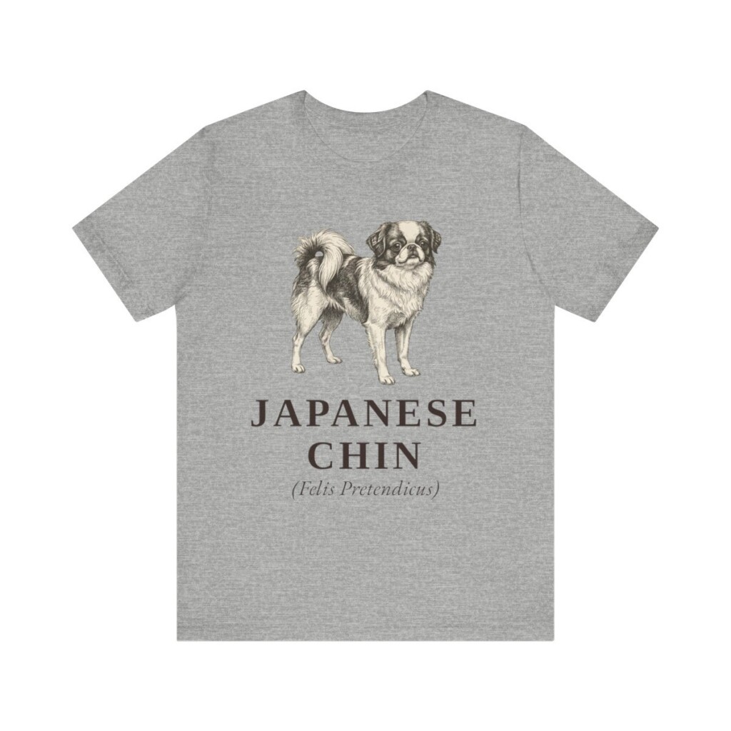 Japanese Chin Latin Shirt, Vintage Dog Sketch Tee, Dog Latin Gift