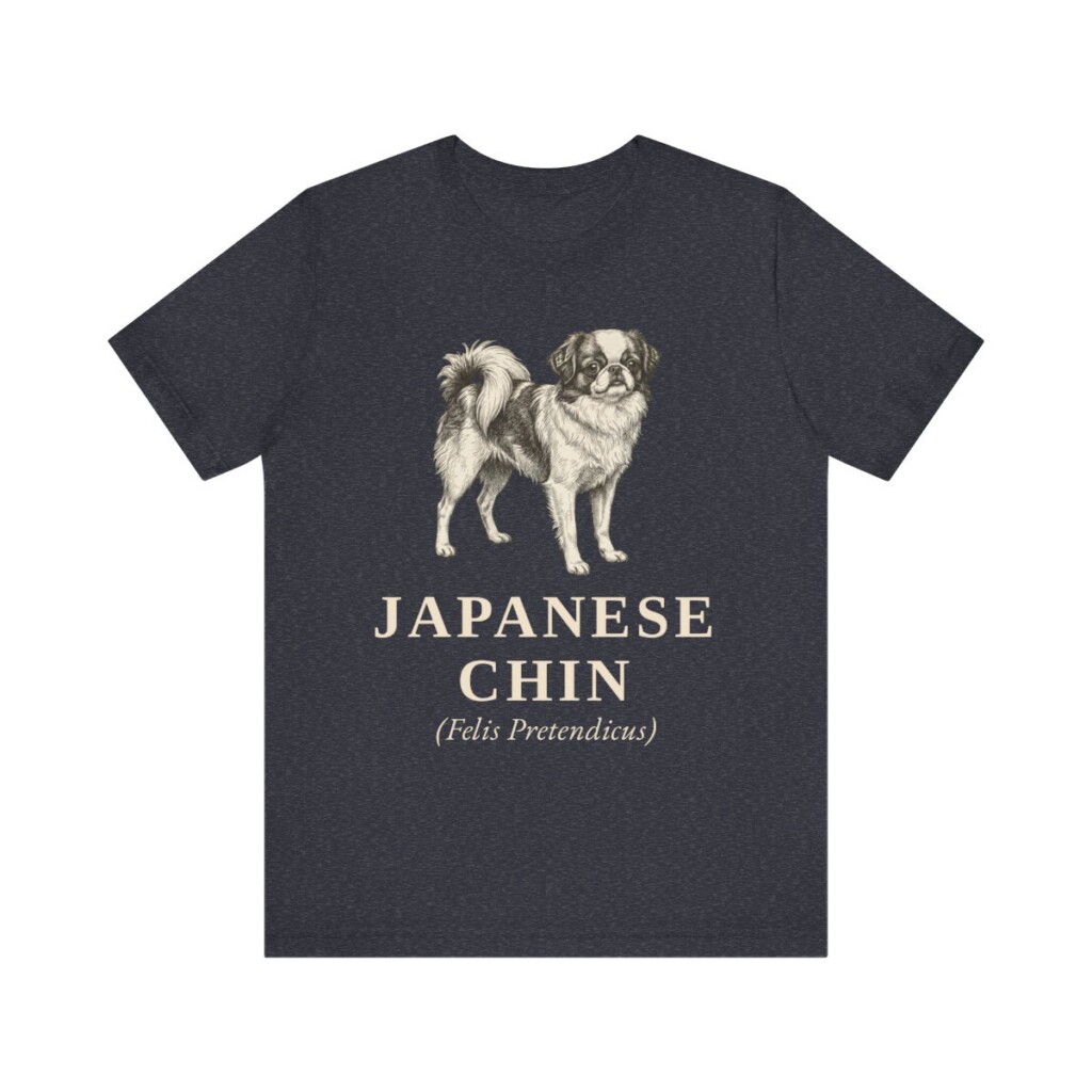 Japanese Chin Latin Shirt, Vintage Dog Sketch Tee, Dog Latin Gift