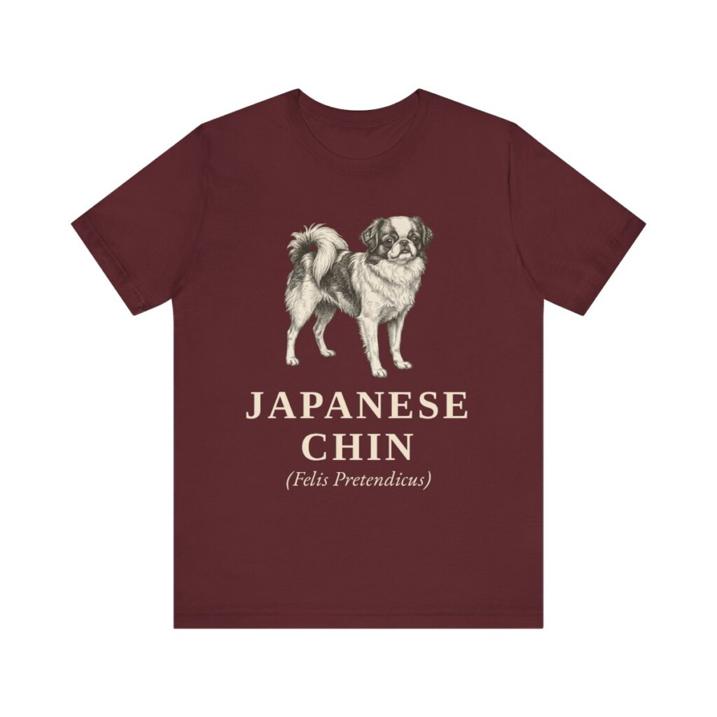 Japanese Chin Latin Shirt, Vintage Dog Sketch Tee, Dog Latin Gift