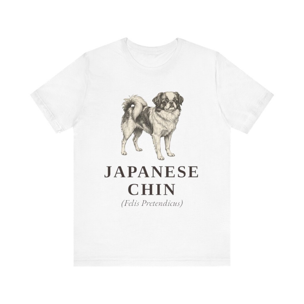 Japanese Chin Latin Shirt, Vintage Dog Sketch Tee, Dog Latin Gift