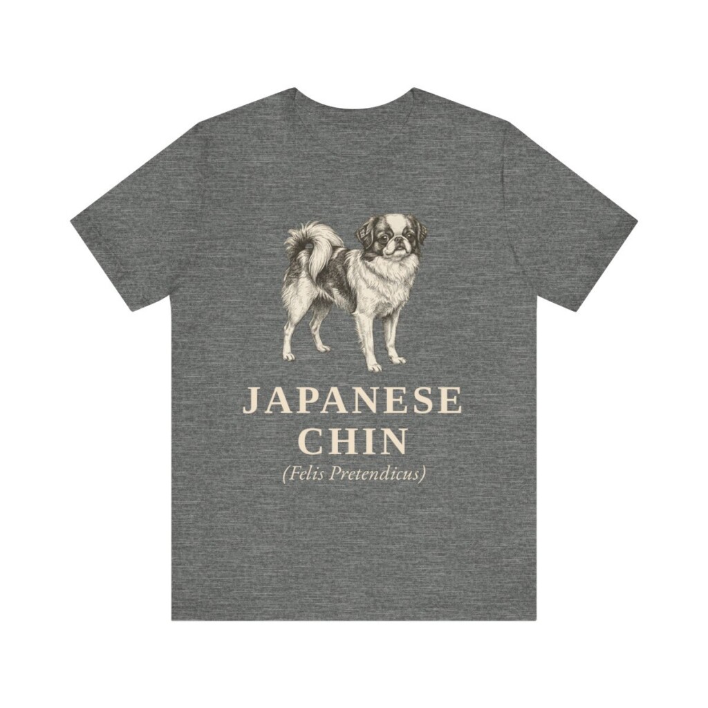 Japanese Chin Latin Shirt, Vintage Dog Sketch Tee, Dog Latin Gift