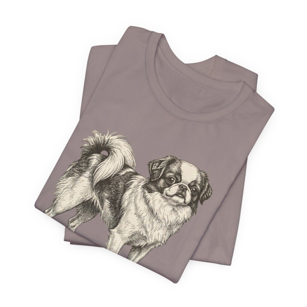 Japanese Chin Mom Shirt, Vintage Dog Sketch Tee, Dog Mom Gift