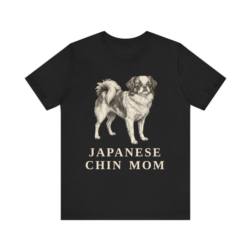 Japanese Chin Mom Shirt, Vintage Dog Sketch Tee, Dog Mom Gift