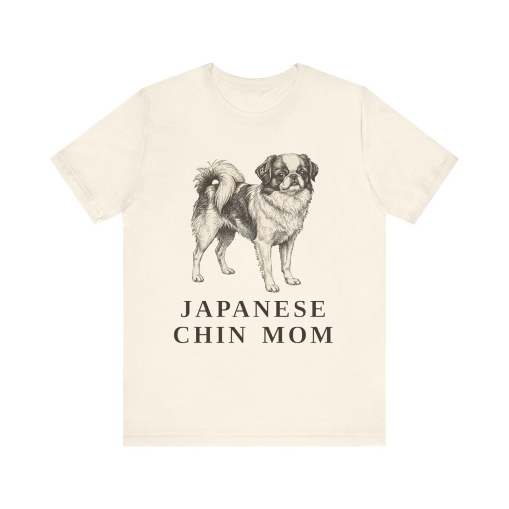Japanese Chin Mom Shirt, Vintage Dog Sketch Tee, Dog Mom Gift