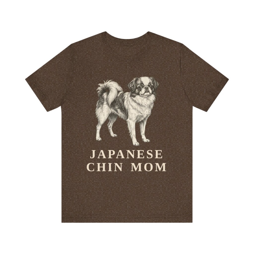 Japanese Chin Mom Shirt, Vintage Dog Sketch Tee, Dog Mom Gift