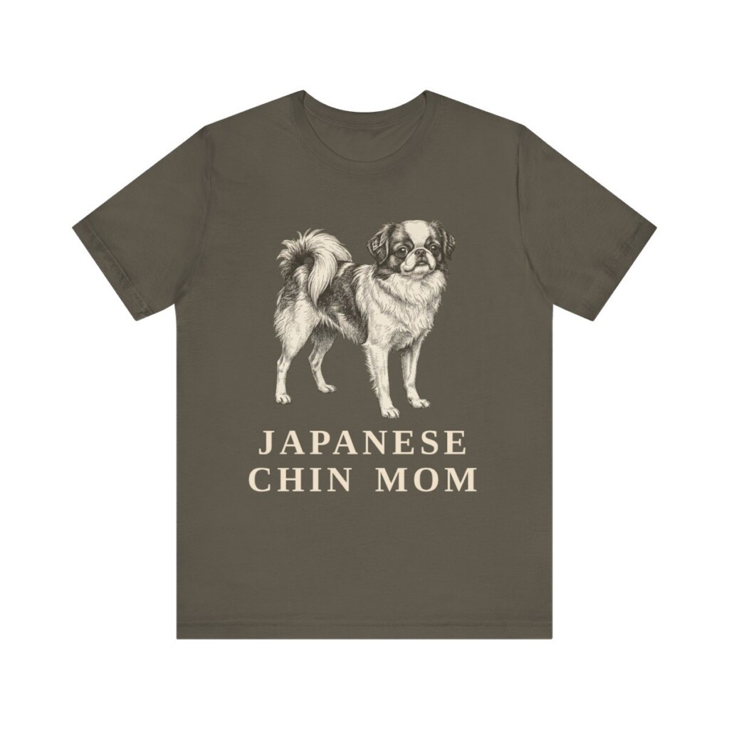 Japanese Chin Mom Shirt, Vintage Dog Sketch Tee, Dog Mom Gift