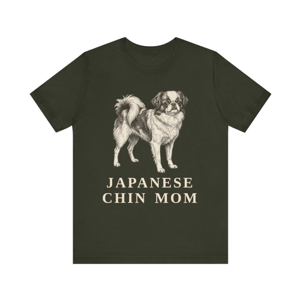 Japanese Chin Mom Shirt, Vintage Dog Sketch Tee, Dog Mom Gift