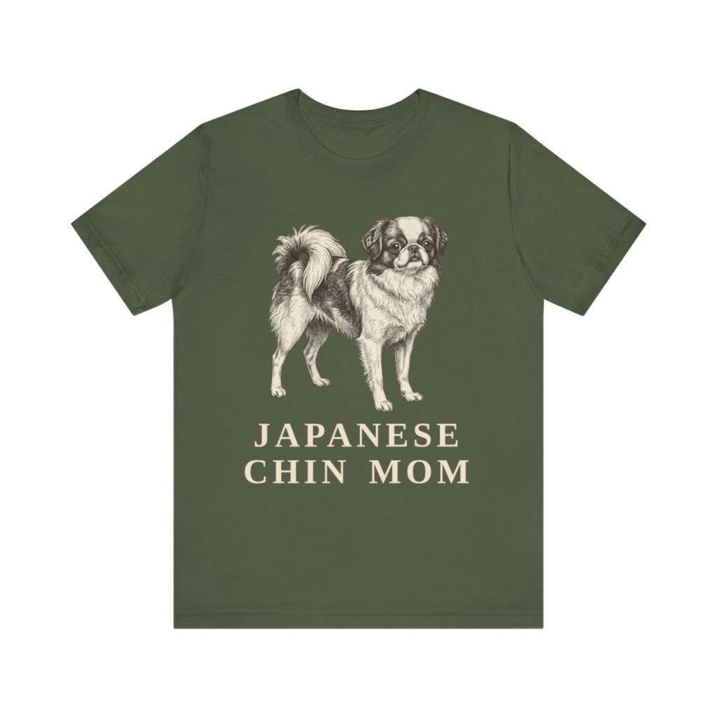 Japanese Chin Mom Shirt, Vintage Dog Sketch Tee, Dog Mom Gift