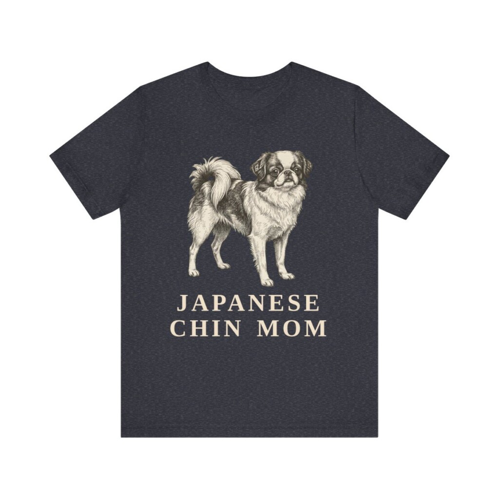 Japanese Chin Mom Shirt, Vintage Dog Sketch Tee, Dog Mom Gift