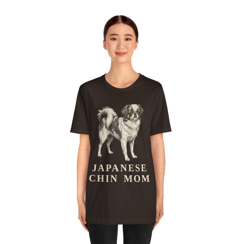 Japanese Chin Mom Shirt, Vintage Dog Sketch Tee, Dog Mom Gift