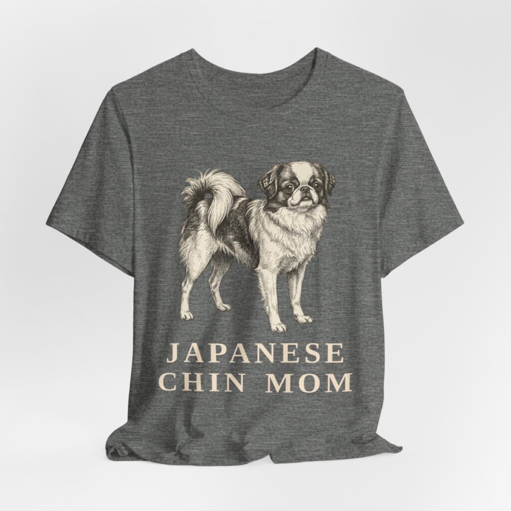 Japanese Chin Mom Shirt, Vintage Dog Sketch Tee, Dog Mom Gift