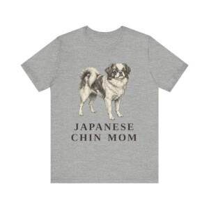 Japanese Chin Mom Shirt, Vintage Dog Sketch Tee, Dog Mom Gift