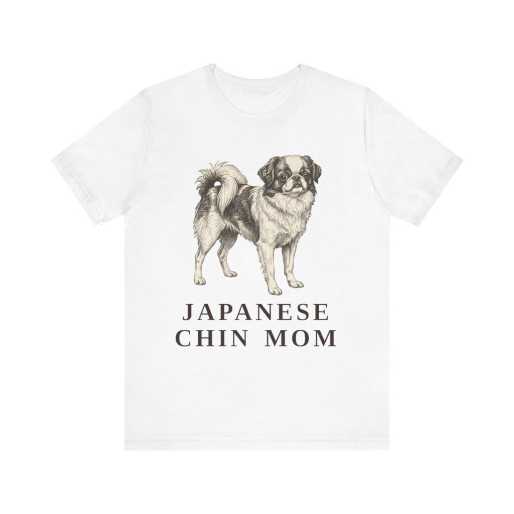 Japanese Chin Mom Shirt, Vintage Dog Sketch Tee, Dog Mom Gift