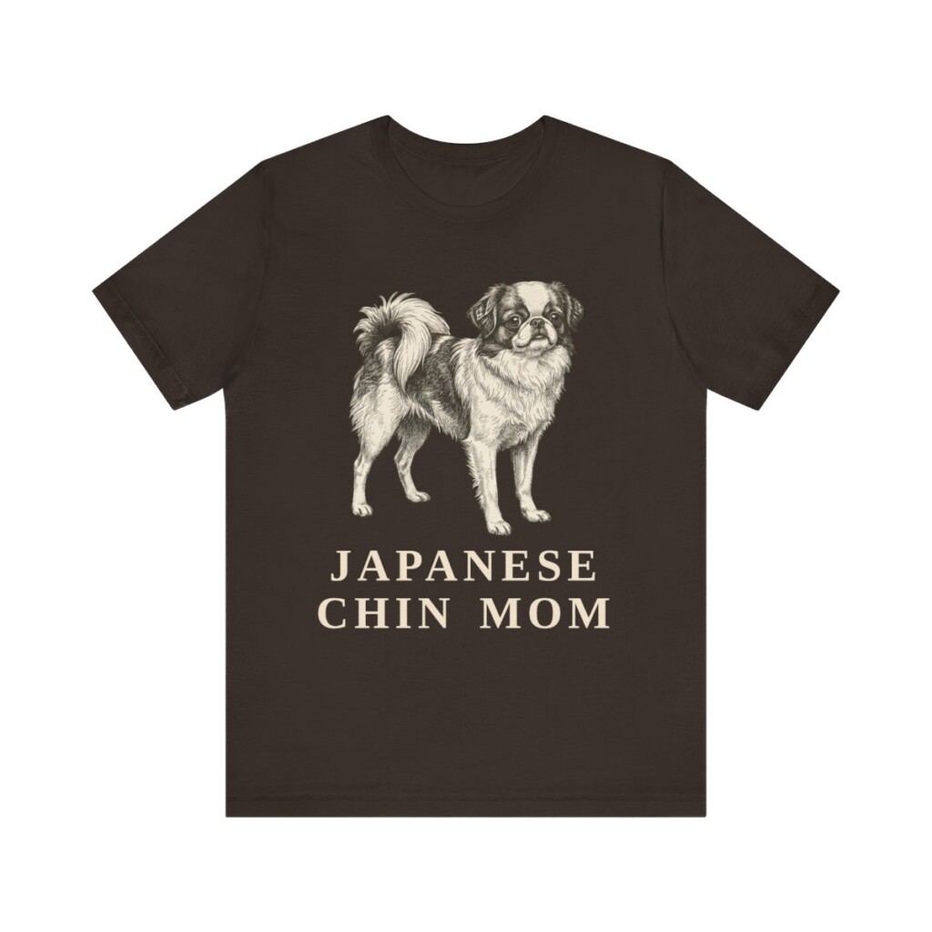 Japanese Chin Mom Shirt, Vintage Dog Sketch Tee, Dog Mom Gift