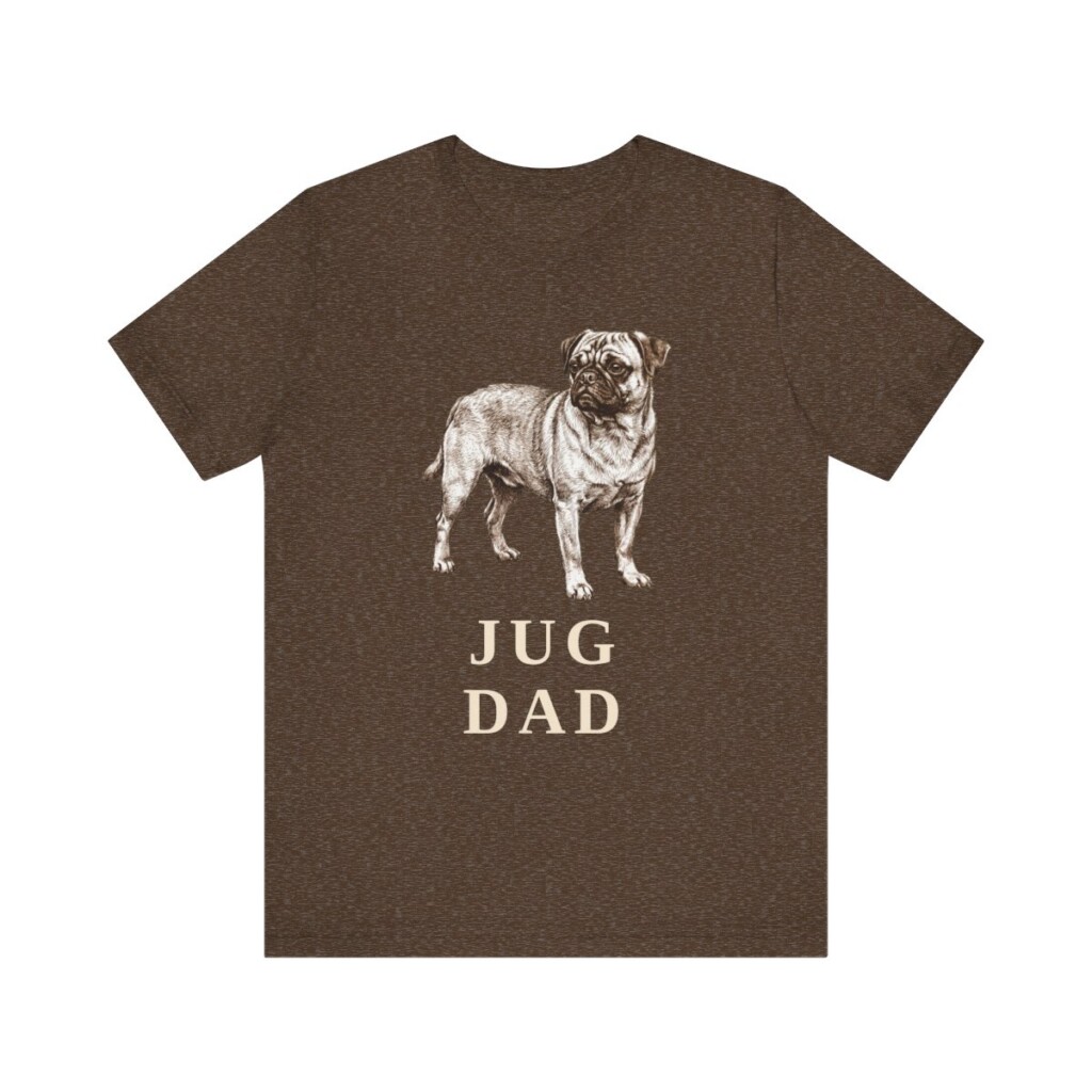 Jug Dad Shirt, Vintage Dog Sketch Tee, Dog Dad Gift