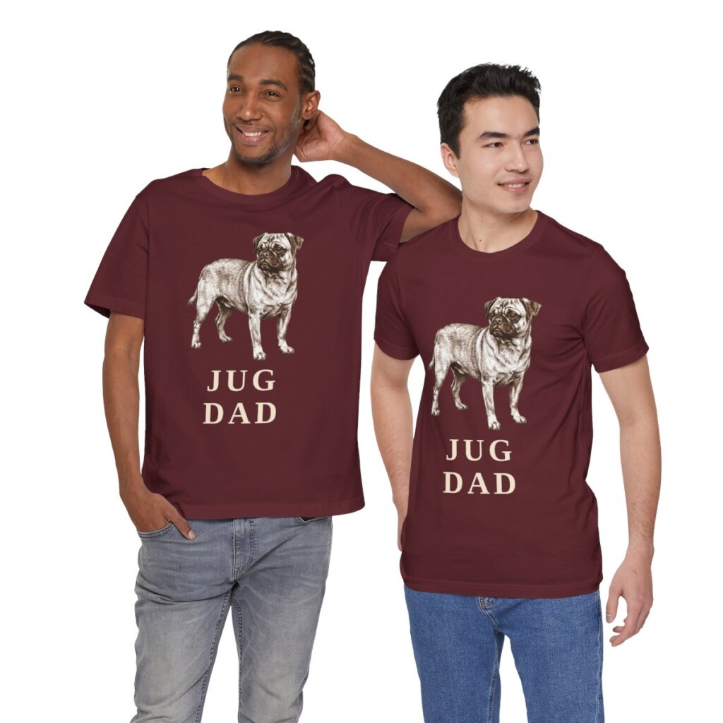 Jug Dad Shirt, Vintage Dog Sketch Tee, Dog Dad Gift