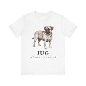 Jug Latin Shirt, Vintage Dog Sketch Tee, Dog Latin Gift