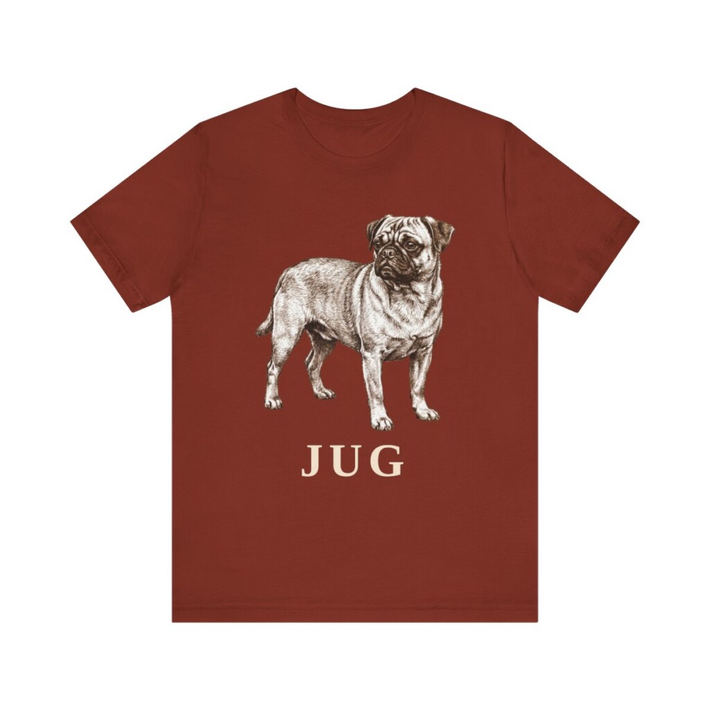 Jug Shirt, Vintage Dog Sketch Tee, Dog Lover Gift