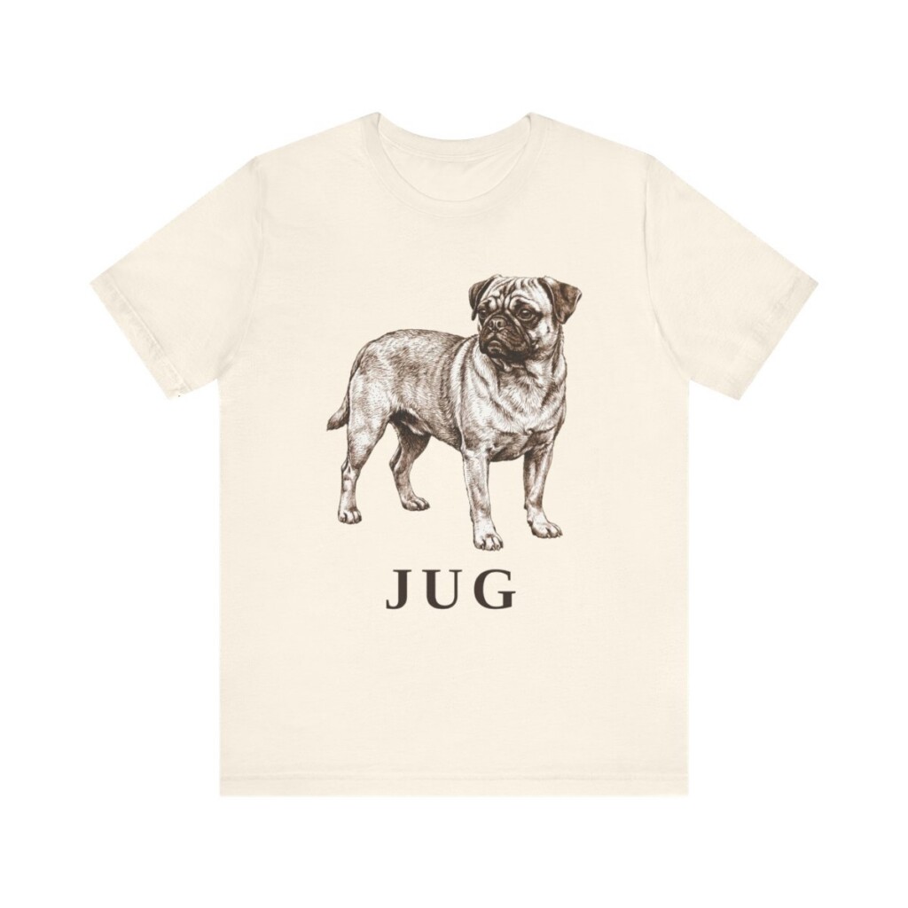 Jug Shirt, Vintage Dog Sketch Tee, Dog Lover Gift