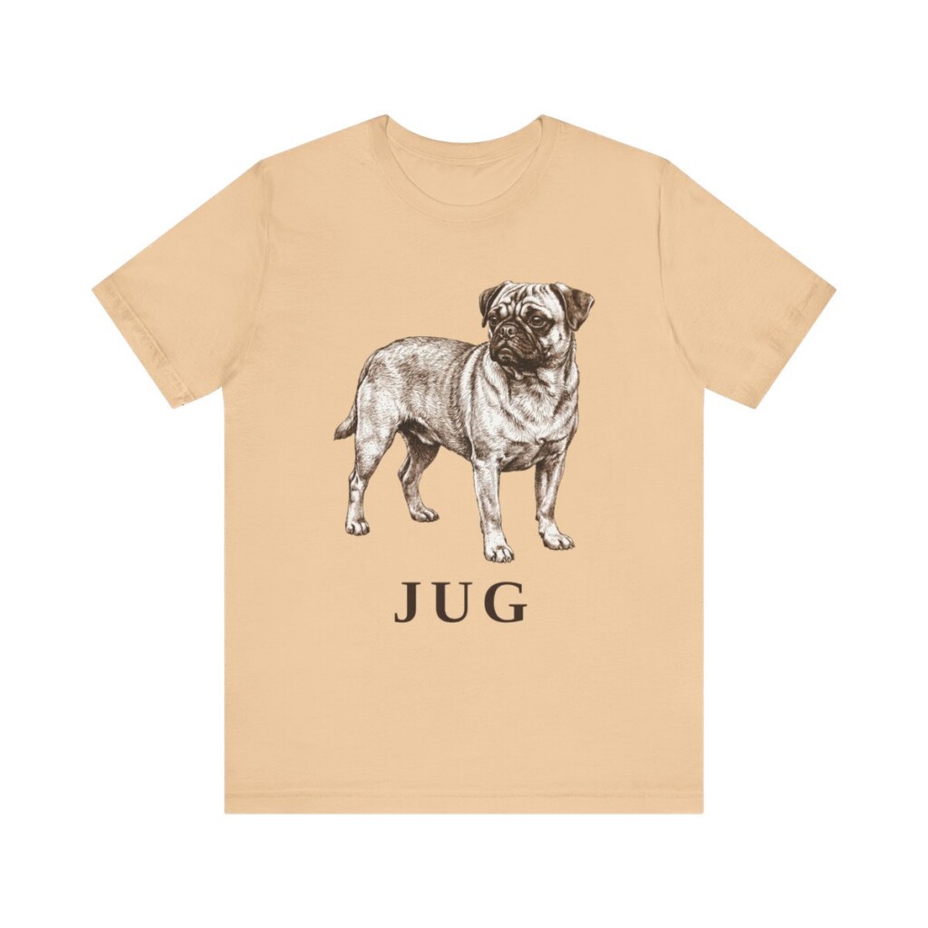 Jug Shirt, Vintage Dog Sketch Tee, Dog Lover Gift