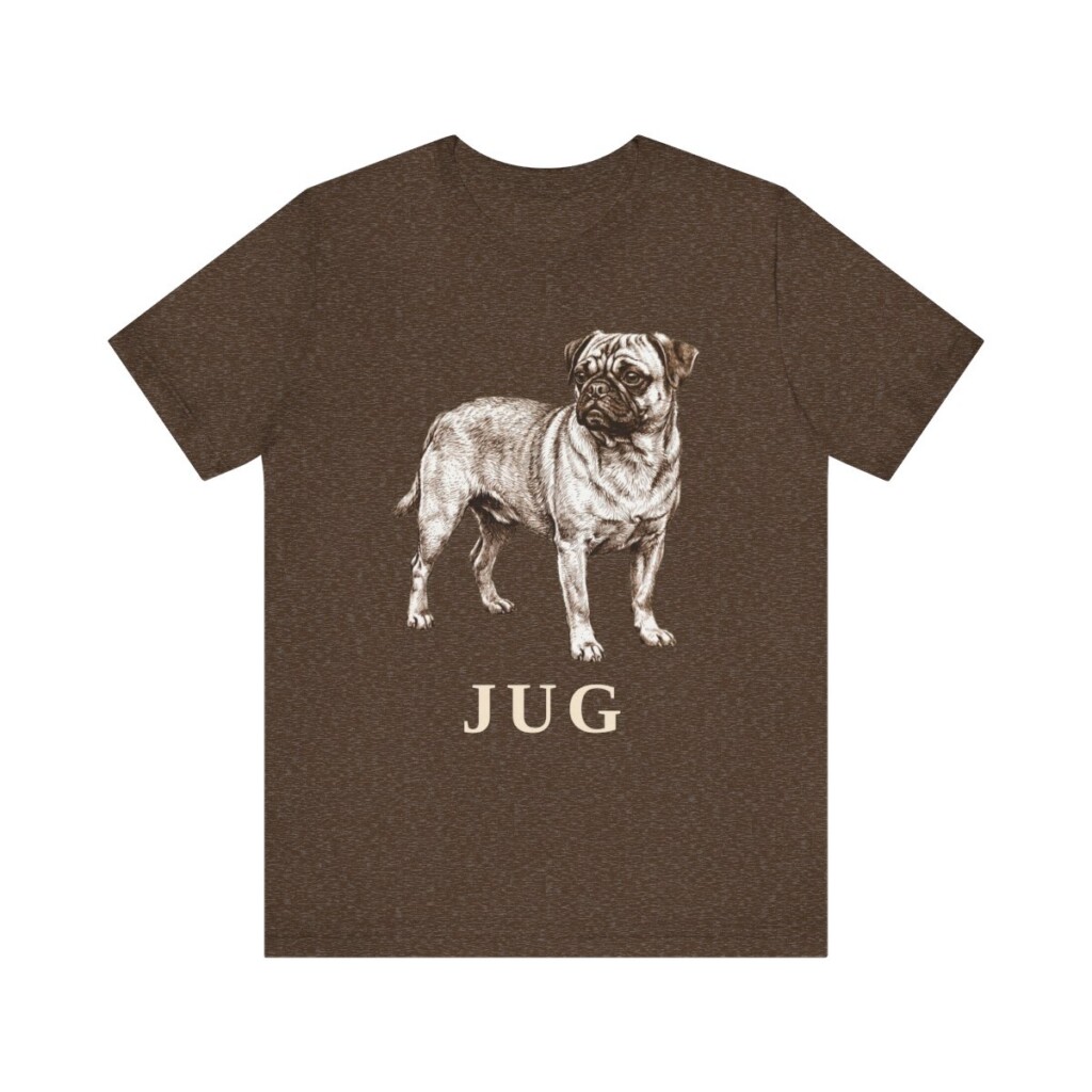 Jug Shirt, Vintage Dog Sketch Tee, Dog Lover Gift