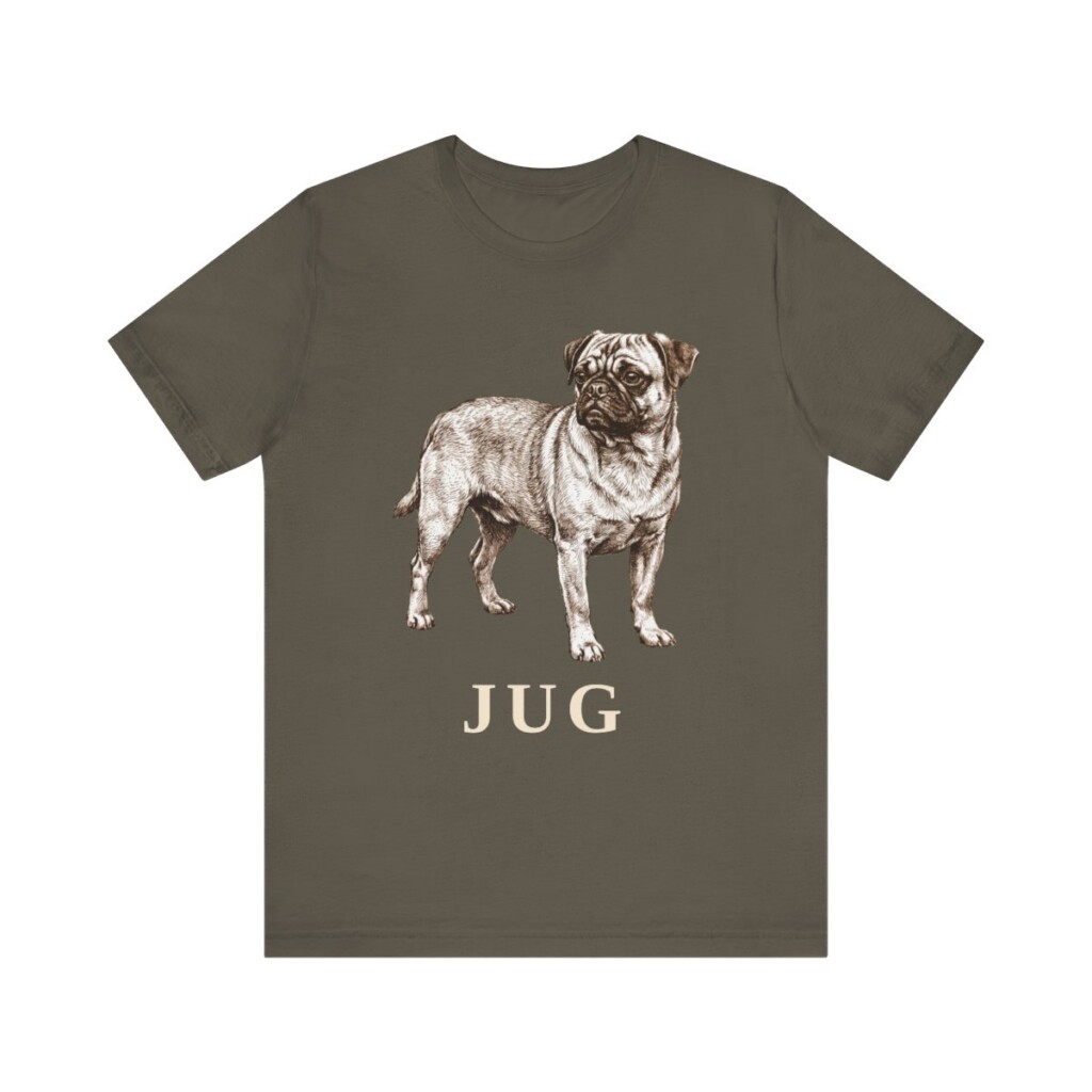 Jug Shirt, Vintage Dog Sketch Tee, Dog Lover Gift
