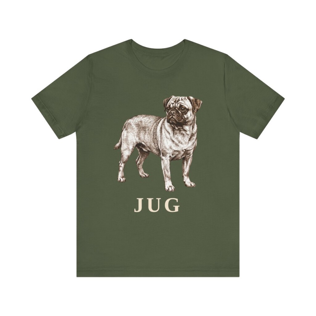 Jug Shirt, Vintage Dog Sketch Tee, Dog Lover Gift