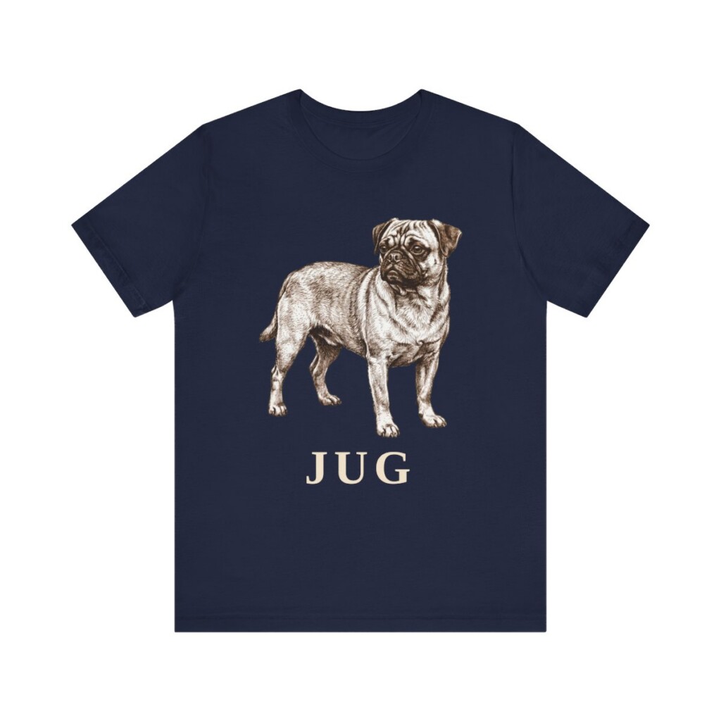 Jug Shirt, Vintage Dog Sketch Tee, Dog Lover Gift
