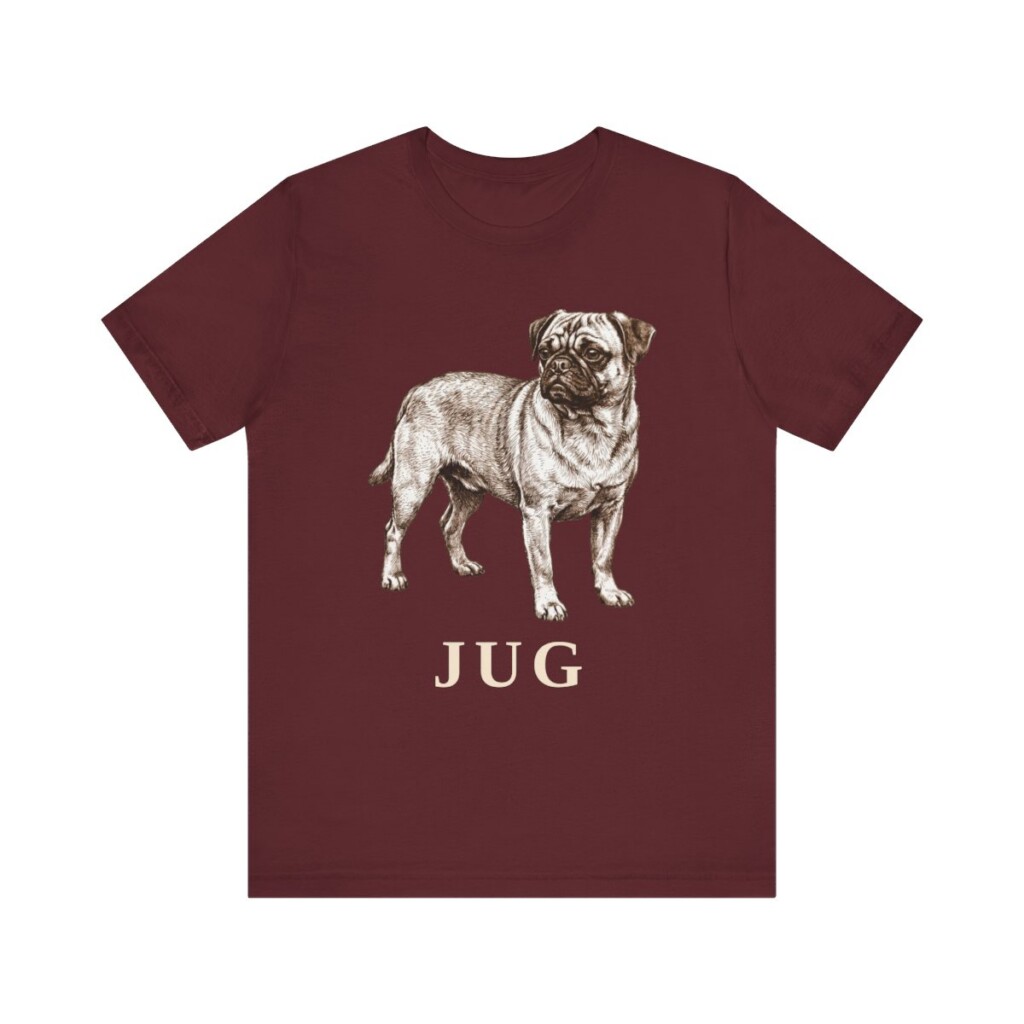 Jug Shirt, Vintage Dog Sketch Tee, Dog Lover Gift