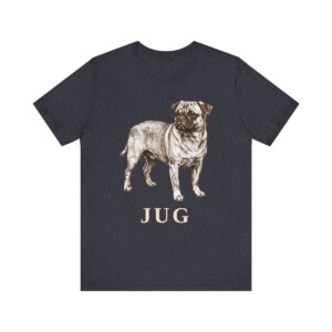 Jug Shirt, Vintage Dog Sketch Tee, Dog Lover Gift
