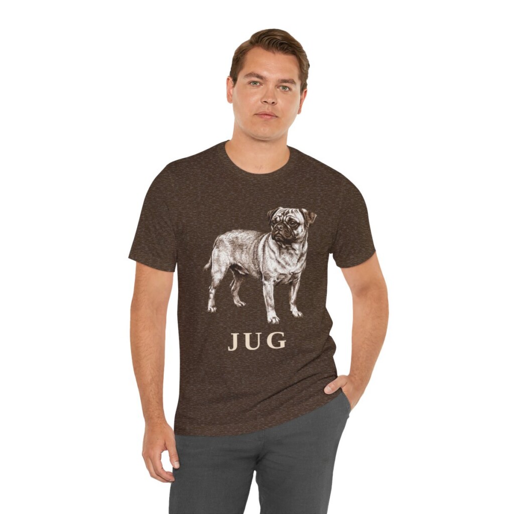 Jug Shirt, Vintage Dog Sketch Tee, Dog Lover Gift