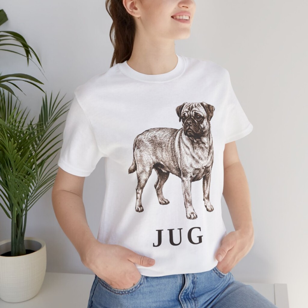 Jug Shirt, Vintage Dog Sketch Tee, Dog Lover Gift