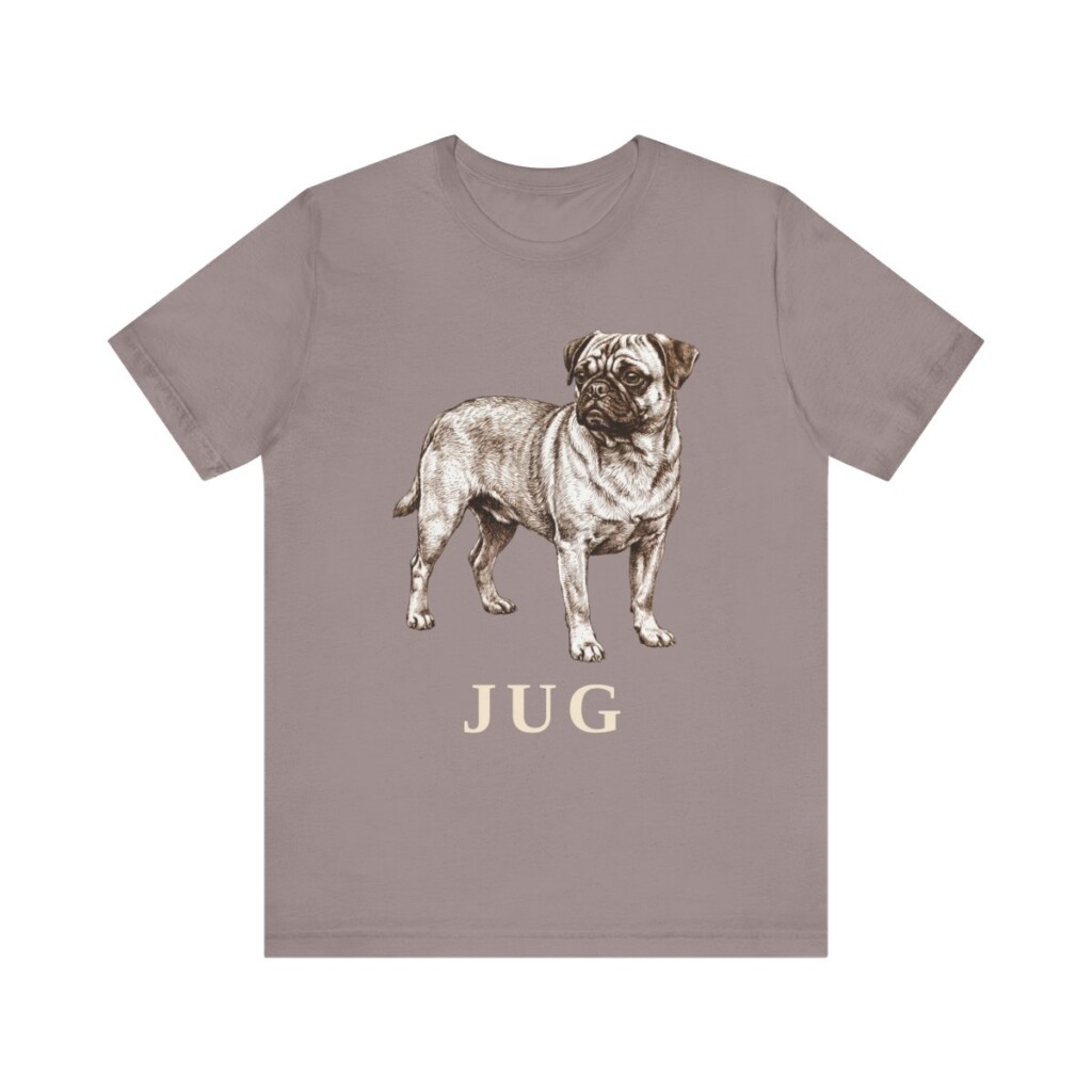Jug Shirt, Vintage Dog Sketch Tee, Dog Lover Gift