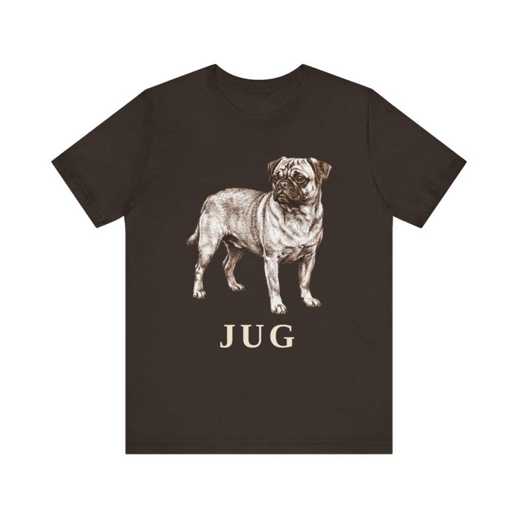 Jug Shirt, Vintage Dog Sketch Tee, Dog Lover Gift