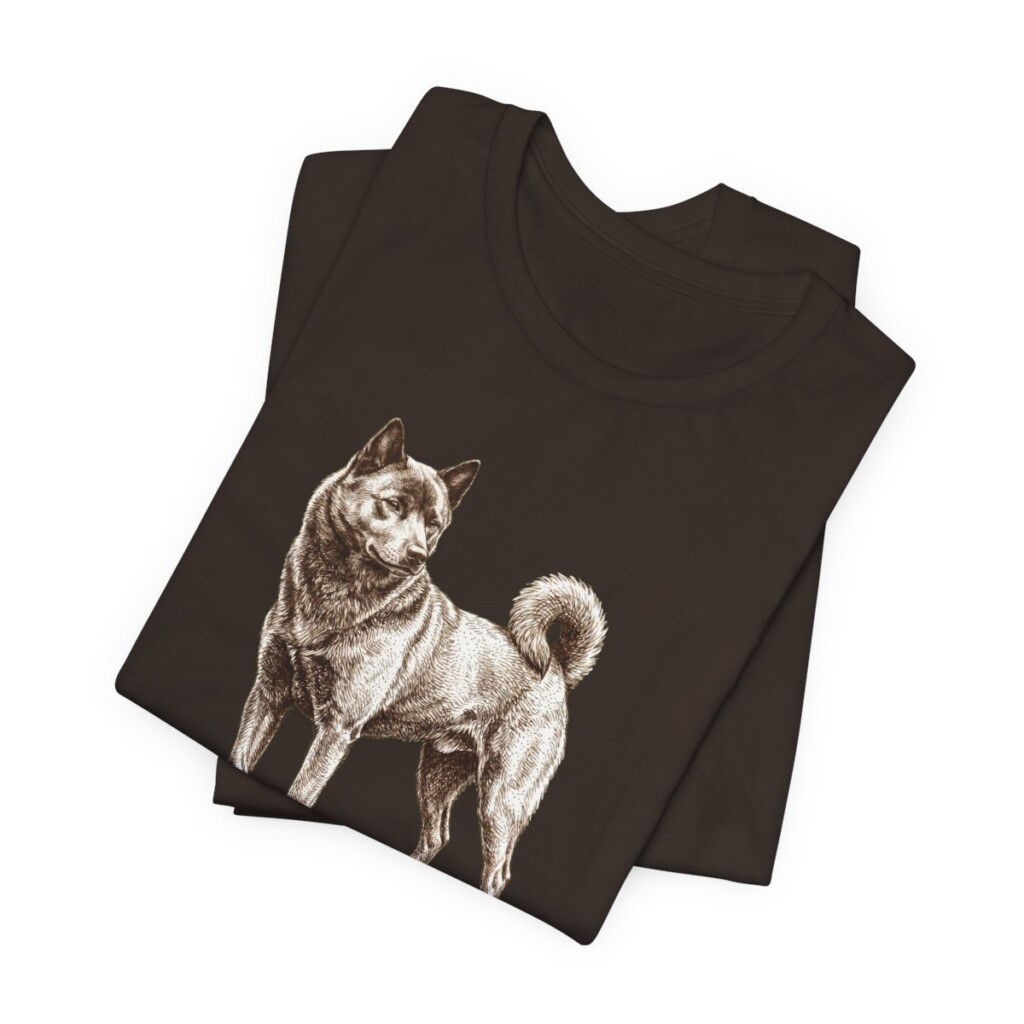 Kai Ken Dad Shirt, Vintage Dog Sketch Tee, Dog Dad Gift