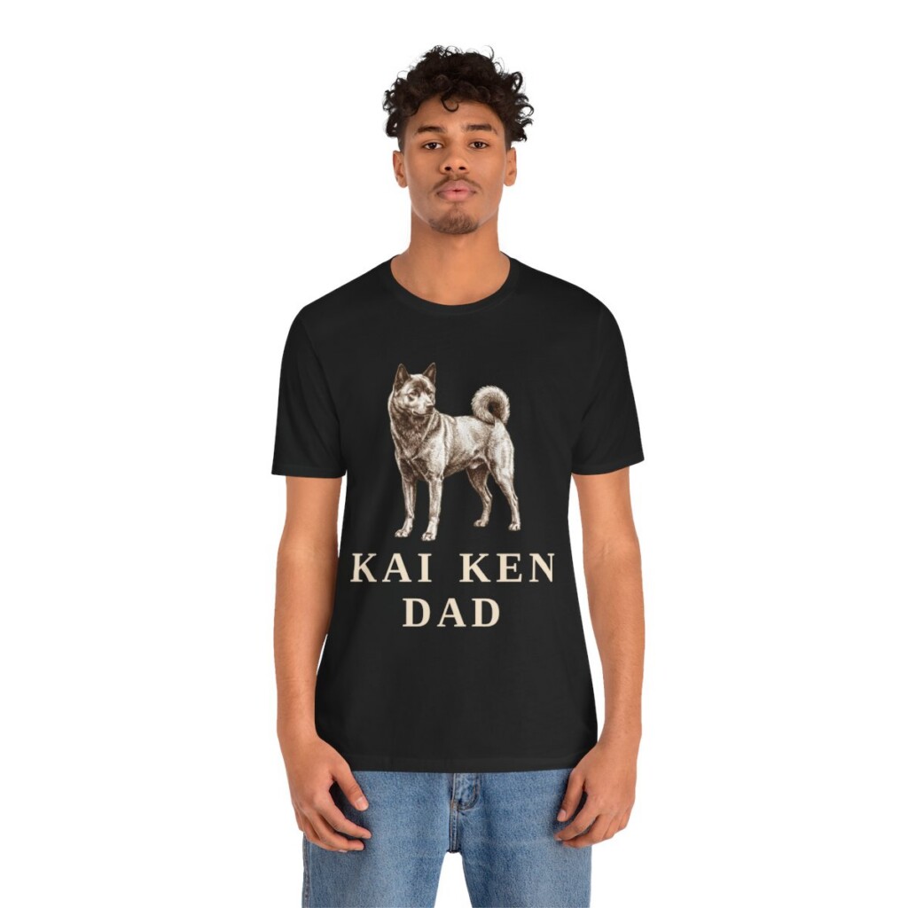 Kai Ken Dad Shirt, Vintage Dog Sketch Tee, Dog Dad Gift