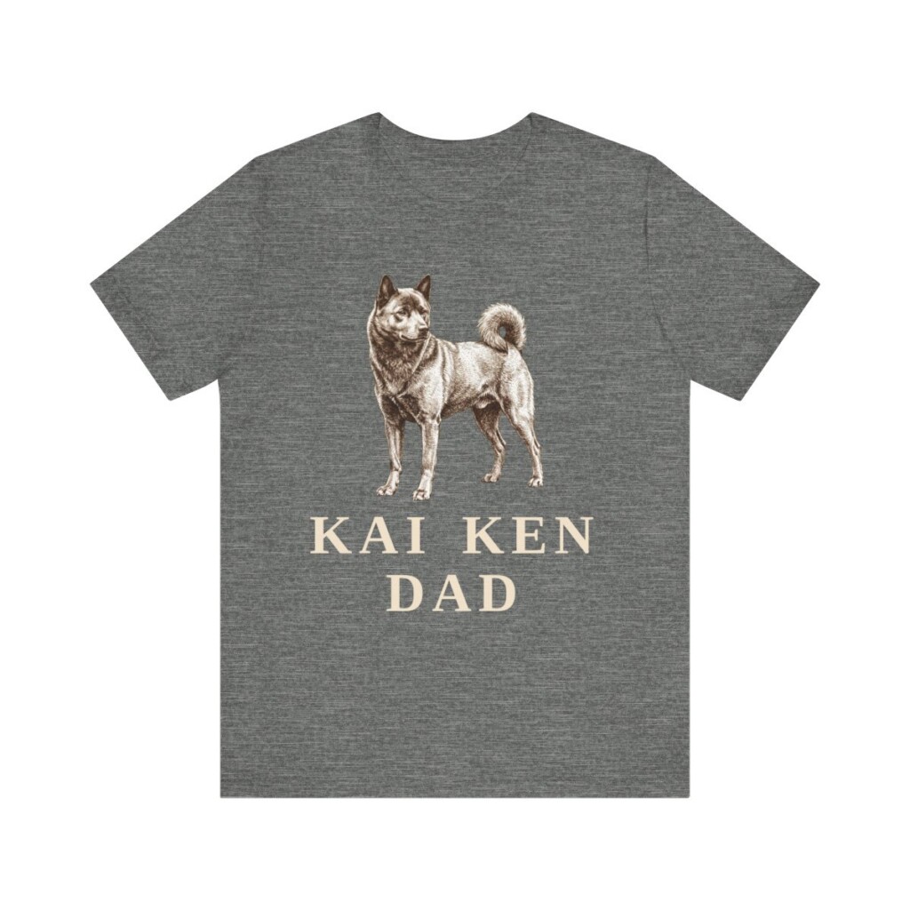 Kai Ken Dad Shirt, Vintage Dog Sketch Tee, Dog Dad Gift