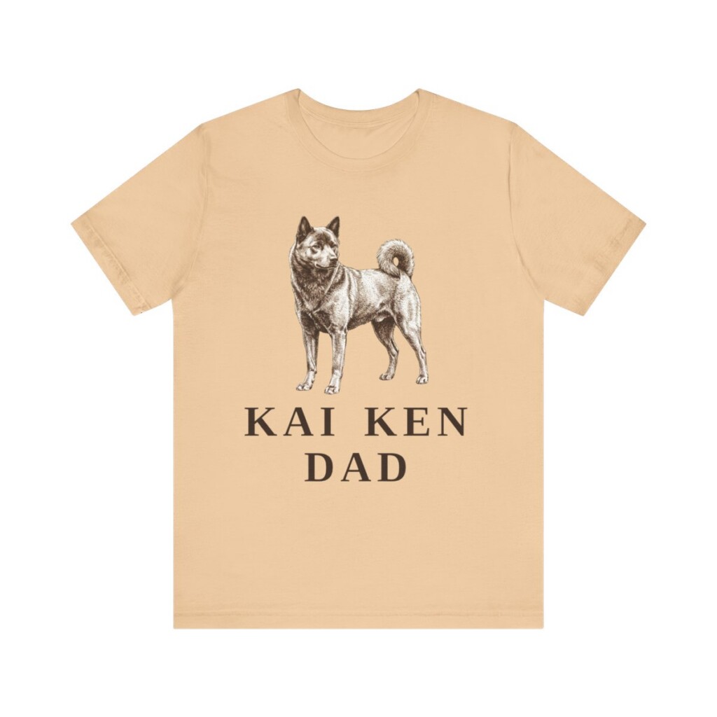 Kai Ken Dad Shirt, Vintage Dog Sketch Tee, Dog Dad Gift