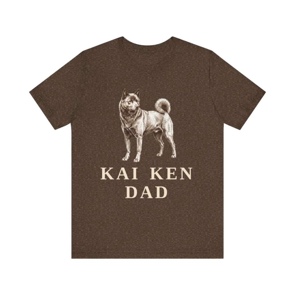 Kai Ken Dad Shirt, Vintage Dog Sketch Tee, Dog Dad Gift