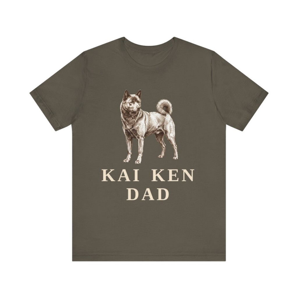 Kai Ken Dad Shirt, Vintage Dog Sketch Tee, Dog Dad Gift